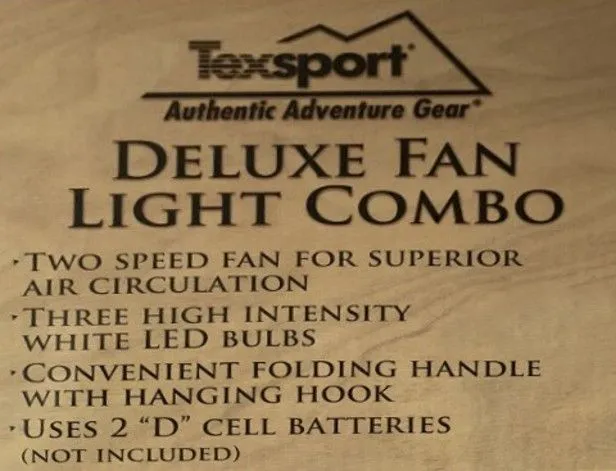 Fan & Light Combo, Deluxe